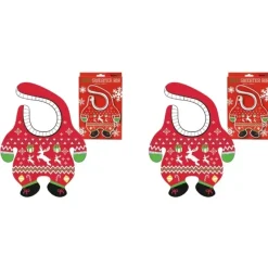 Shop All|2PK Gamago Xmas Santa Sweater Baby/Infant Kids Neck Bib Feeding Cloth/Towel Red - cutbabycare.com | baby boutique & care hub