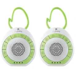 Car Seats|2PK Homedics MyBaby SoundSpa/Music On The Go Speaker for Stroller/Pram White/GRN - cutbabycare.com | baby boutique & care hub