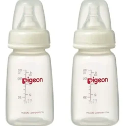 Shop All|2PK PIGEON 120ml Baby Feeding Bottle w/Slim Neck S Silicone Teat Round Hole 0-3m - cutbabycare.com | baby boutique & care hub