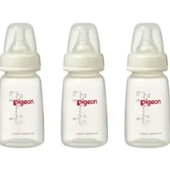 Shop All|3PK PIGEON 120ml Baby Feeding Bottle w/Slim Neck S Silicone Teat Round Hole 0-3m - cutbabycare.com | baby boutique & care hub