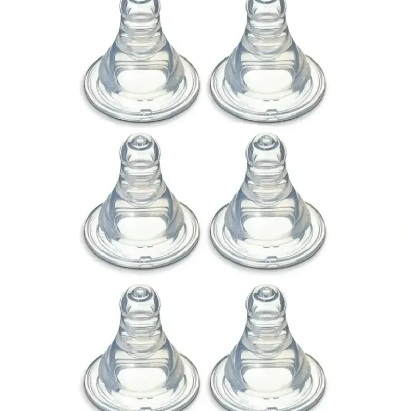 Shop All|6PK PIGEON Peristaltic Slim Neck Soft Silicone M Teat 4m+ for Baby/Infant Bottle - cutbabycare.com | baby boutique & care hub