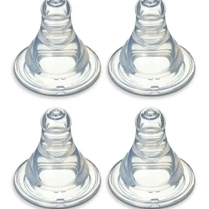 Shop All|4PK PIGEON Peristaltic Slim Neck Soft Silicone M Teat 4m+ for Baby/Infant Bottle - cutbabycare.com | baby boutique & care hub