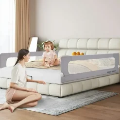 Playpals Baby Bed Rail 200x85CM Adjustable Folding Kids Safety Toddler Protect - cutbabycare.com | baby boutique & care hub* Best