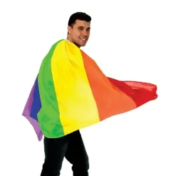 Rainbow Cape Mardi Gras LGBT Gay Pride Accessory Party Costume Unisex Adult - cutbabycare.com | baby boutique & care hub* Store