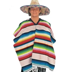 Rubies Sombrero Mexican Poncho Men's Party Dress Up Costume w/Hat Size Standard - cutbabycare.com | baby boutique & care hub* Clearance