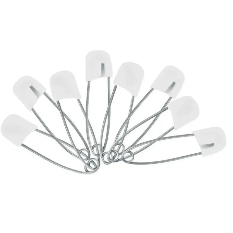 Sassy - 8Pk Diaper Pins, White - cutbabycare.com | baby boutique & care hub* Store