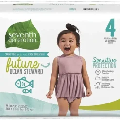 Seventh Generation Baby Diapers Sensitive Protection Size 4 - cutbabycare.com | baby boutique & care hub* Fashion