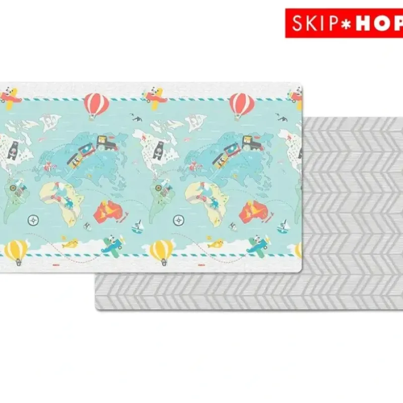 Skip Hop Doubleplay Reversible Play Mat Kids Baby - Little Travellers - cutbabycare.com | baby boutique & care hub* Best Sale
