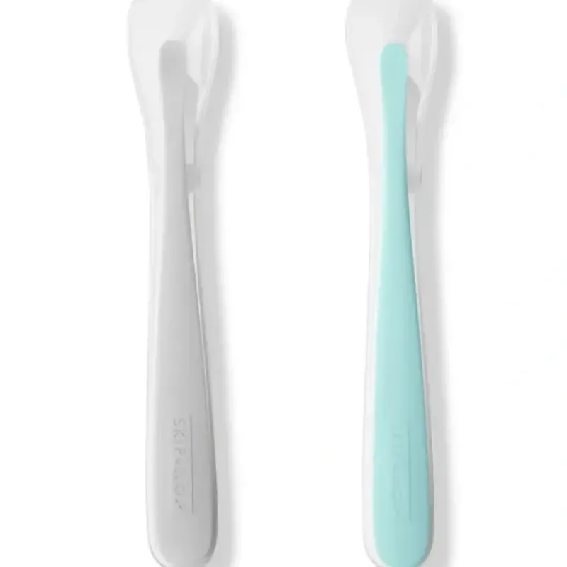 Skip Hop Easy Feed Spoons Grey/Soft Teal - cutbabycare.com | baby boutique & care hub* Clearance
