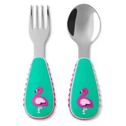 Skip Hop Zoo Kid Utensils Stainless Steel,Flamingo - cutbabycare.com | baby boutique & care hub* Hot