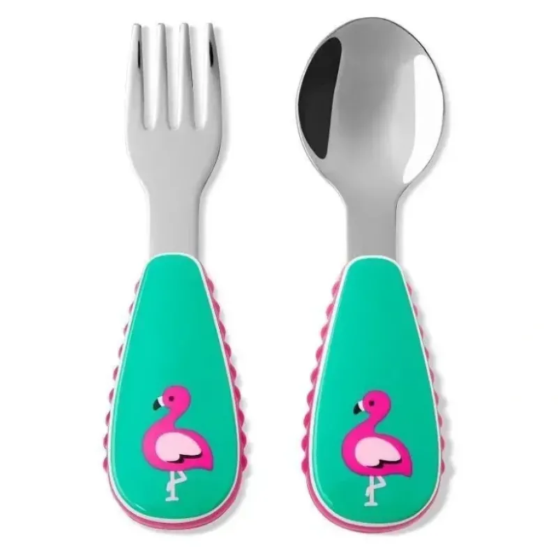 Skip Hop Zoo Kid Utensils Stainless Steel,Flamingo - cutbabycare.com | baby boutique & care hub* Hot