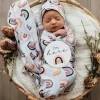Snuggle Hunny Sunset Rainbow Snuggle Swaddle and Beanie - cutbabycare.com | baby boutique & care hub* Outlet