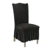 Soga Black Chair Cover Seat Protector with Ruffle Skirt Stretch Slipcover Wedding Party Home Decor - cutbabycare.com | baby boutique & care hub* Flash Sale