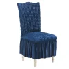 Soga Blue Chair Cover Seat Protector with Ruffle Skirt Stretch Slipcover Wedding Party Home Decor - cutbabycare.com | baby boutique & care hub* Online