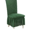 Soga Dark Green Chair Cover Seat Protector with Ruffle Skirt Stretch Slipcover Wedding Party Home Decor - cutbabycare.com | baby boutique & care hub* Online