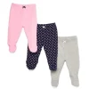 Spasilk - 3 Pack Footed Pants, Navy Dots - cutbabycare.com | baby boutique & care hub* Discount