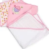 Spasilk - 3Pk Soft Terry Hooded Towel Set, Pink Fish - cutbabycare.com | baby boutique & care hub* New