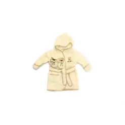 Spasilk Cotton Hooded Terry Bathrobe with Booties-Brown Bear - cutbabycare.com | baby boutique & care hub* Shop