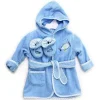 Spasilk Cotton Hooded Terry Bathrobe with Booties-Blue Plane - cutbabycare.com | baby boutique & care hub* Outlet