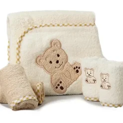 Spasilk Hooded Towel & Washcloth Set, Bear - cutbabycare.com | baby boutique & care hub* Sale