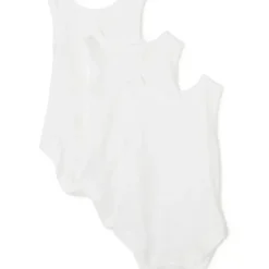 Spasilk 3-Pack Sleeveless Bodysuits, White - cutbabycare.com | baby boutique & care hub* Sale