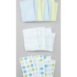 Spasilk Washcloth Set 10-Pack, Blue Dots - cutbabycare.com | baby boutique & care hub* Fashion