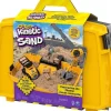 Spin Master - Kinetic Sand, Construction Site Folding Sandbox Playset With Vehicle And 2 Lbs Kinetic Sand - cutbabycare.com | baby boutique & care hub* Hot