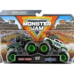 Spin Master - Monster Jam 2023 Official Diecast Truck 2-Pack Series 25 Grave Digger vs Global Avenger, Ages 3+ - cutbabycare.com | baby boutique & care hub* Sale