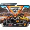 Spin Master - Monster Jam, Official Earth Shaker Vs. Bad Company Die-Cast Monster Trucks, Ages 3+ - cutbabycare.com | baby boutique & care hub* Sale