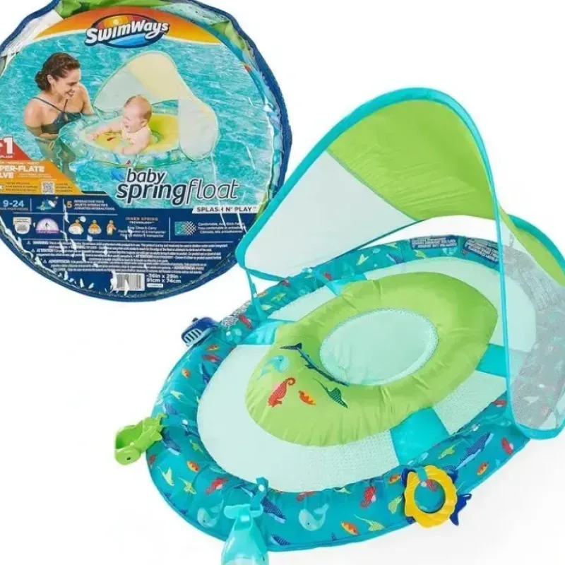Spin Master - SwimWays Baby Spring Float Splash N Play, UPF Protection, Kids 9-24 Months - cutbabycare.com | baby boutique & care hub* Fashion