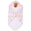 Splosh Baby/Infant Giraffe Cotton Hooded Towel Absorbent Poncho 79cm Pink 0+ - cutbabycare.com | baby boutique & care hub* Hot