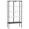 Stacked 5mm Tempered Glass Display Cabinet Steel Collections 4 Tier 160m Tall - cutbabycare.com | baby boutique & care hub* Outlet