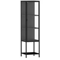 Stacked Tempered Glass Display Cabinet Door Clear Showcase Bookcase Steel Frame - cutbabycare.com | baby boutique & care hub* Cheap