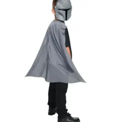 Star Wars Mandalorian Mask & Cape Set Kids/Child Costume/Halloween Party Grey - cutbabycare.com | baby boutique & care hub* Best Sale