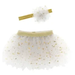 Stephen Joseph - Big Sister Tutu & Headband Set, Golden Pearl - cutbabycare.com | baby boutique & care hub* Discount