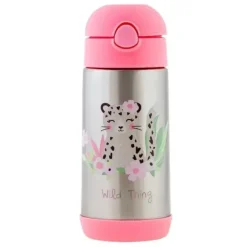 Shop All|Stephen Joseph - Double Wall Stainless Steel Bottle, Leopard - cutbabycare.com | baby boutique & care hub