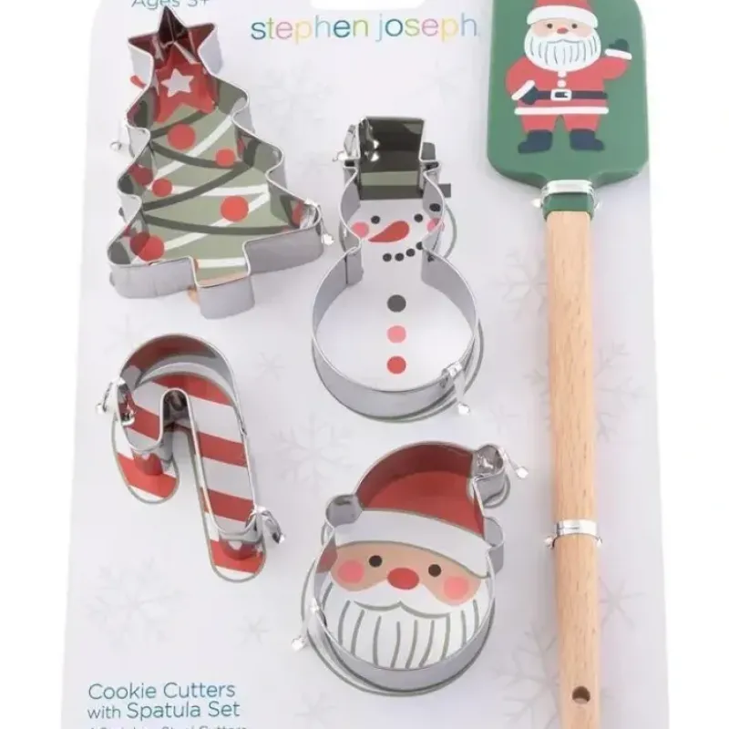 Stephen Joseph - Holiday Cookie Cutter And Spatula Set, Snowman - cutbabycare.com | baby boutique & care hub* Store