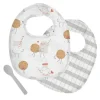 Stephen Joseph - Muslin Bib Set, Milk & Cookies - cutbabycare.com | baby boutique & care hub* Cheap