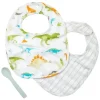 Stephen Joseph - Muslin Bib Set, Dino - cutbabycare.com | baby boutique & care hub* Discount