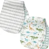 Stephen Joseph - 2Pk Muslin Burp Cloth, Dino - cutbabycare.com | baby boutique & care hub* Sale