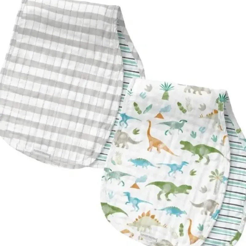 Stephen Joseph - 2Pk Muslin Burp Cloth, Dino - cutbabycare.com | baby boutique & care hub* Sale