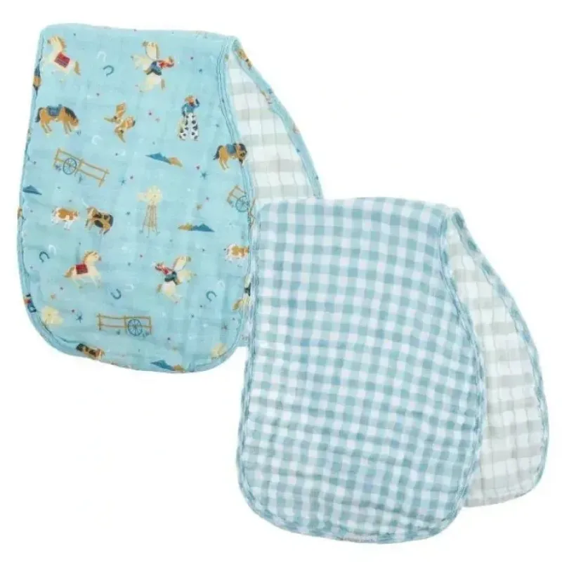 Stephen Joseph - 2Pk Muslin Burp Cloth, Western - cutbabycare.com | baby boutique & care hub* Shop