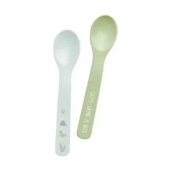 Stephen Joseph 100% Silicone Baby Spoons Dino green - cutbabycare.com | baby boutique & care hub* New