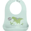 Stephen Joseph 100% Silicone Bibs For Baby Boy, Dino - cutbabycare.com | baby boutique & care hub* Sale