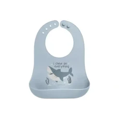 Stephen Joseph 100% Silicone Bibs For Baby Boy, Shark - cutbabycare.com | baby boutique & care hub* Store