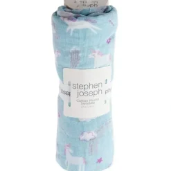 Shop All|Stephen Joseph Unicorn Muslin Baby Blankets - cutbabycare.com | baby boutique & care hub