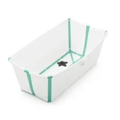 Stokke - Flexi Bath Bundle with Newborn Support, White/Aqua - cutbabycare.com | baby boutique & care hub* Discount