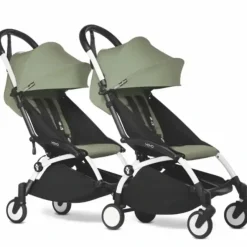 Stokke - Yoyo Double Stroller Bundle, Olive/White - cutbabycare.com | baby boutique & care hub* Fashion
