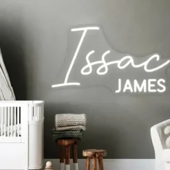 Sugar + Maple Neon Custom Stacked Personalized Sign - cutbabycare.com | baby boutique & care hub* Sale