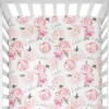 Sugar + Maple Personalized Crib Sheet | Peach Peony Blooms - cutbabycare.com | baby boutique & care hub* Sale